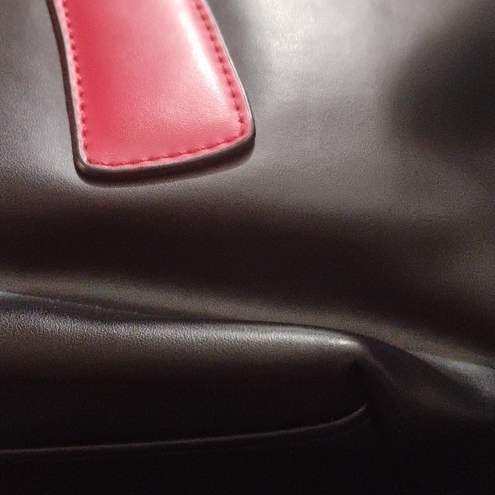 Roberta Di Camerino Black Red Leather R Logo Handbag - Picture 12 of 15